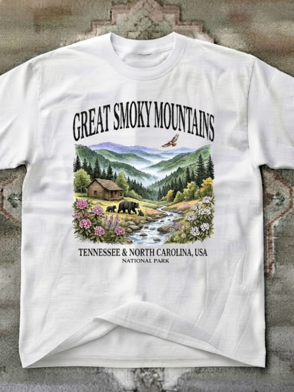 Great Smoky Mountains Whimsical Graphic T-Shirt